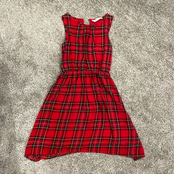 girls holiday plaid dress Red Classic Plaid Christmas Pajamas DRESS / 8 main image 0